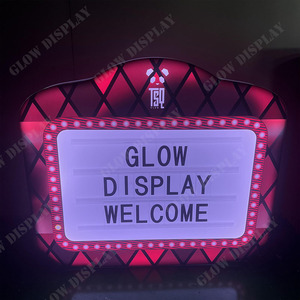 ป้ายไฟ LED รูปตัวอักษรแบบกำหนดเอง ดีไซน์ดอกกุหลาบ สำหรับงาน VIP ป้ายไฟตกแต่ง กล่องไฟ ป้ายไฟขวด สำหรับงานปาร์ตี้ - Product Image 2