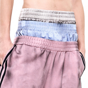 Conjunto de chándal deportivo de fabricación profesional con estampado de letras, <span class=keywords><strong>pantalones</strong></span> holgados de doble cintura y chaqueta con efecto lavado sucio - Product Image 5