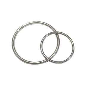 Alloy D Ring Buckle Mirror Electroplating Round Shape For Clothing Shoe Hat Strap Hardware Accessory - Product Image 1