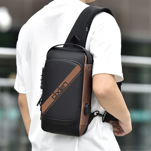 Sac messager grande capacité unisexe avec fermeture éclair, <span class=keywords><strong>sacoche</strong></span> étanche pour téléphone, design pratique à porter en bandoulière pour hommes - Product Image 6