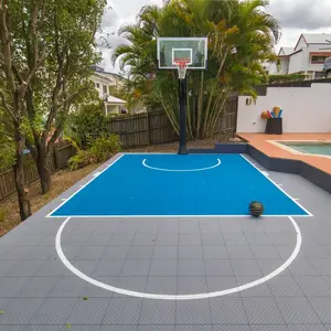 Disques de basket-ball en caoutchouc imbriquants, sol de sport, d'extérieur, en plastique
