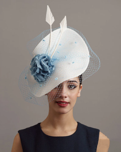 Deluxe Feather Flower Wedding Hat High Quality Straw Kentucky Derby Hats Deluxe Premium Bride <strong>Fascinators</strong> for Women Ladies - Product Image 6