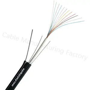 Rifornimento della fabbrica a buon mercato GJYXCH fibra ottica 6 core FTTH drop cavo con filo di acciaio autoportante 1.0mm