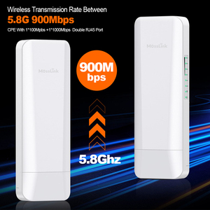 5km 5.8G tầm xa cầu không dây ngoài trời điểm đến điểm cầu Wifi IP65 không thấm nước CPE <span class=keywords><strong>Router</strong></span> Wifi Repeater điểm truy cập PoE - Product Image 3