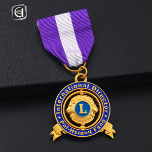 Özel altın 3D emaye Spin logo Metal hatıra parası rozet madalya şerit madalyon - Product Image 3