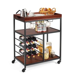 Chariot portable multifonctionnel pour usage domestique, chariot alimentaire créatif transfrontalier, chariot de livraison de repas commercial personnalisable pour hôtels - Product Image 5