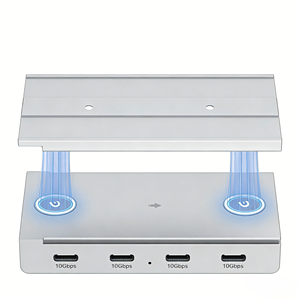 JHB003S HUB Magnético <span class=keywords><strong>USB</strong></span> 3.0 de 4 Puertos, Aleación de Aluminio, Tipo-C 3.2 en Existencia, HUB Multifunción Tipo-C - Product Image 2
