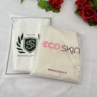 Emballage de haute qualité pour boucles d'oreilles et colliers avec logo personnalisé, sac à fermeture éclair givré, sac en plastique transparent, sac à fermeture éclair pour bijoux