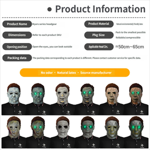 Maschera <span class=keywords><strong>Horror</strong></span> Personalizzata Serie Miles, Modello Moonlight Heart Panic, Accessorio per Feste <span class=keywords><strong>di</strong></span> Halloween e Produzioni Cinematografiche, Disponibile - Product Image 3