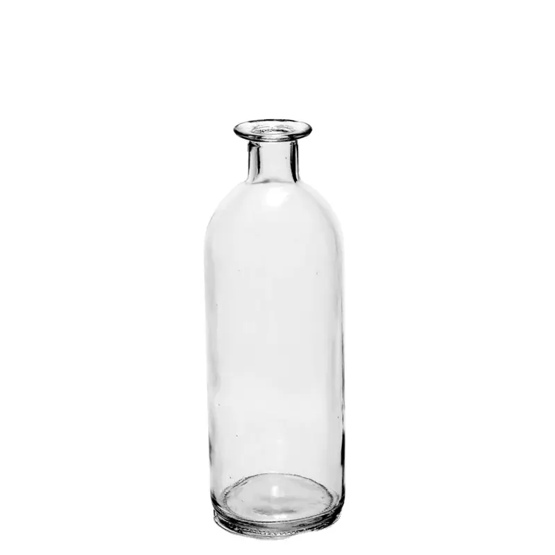 Home modern nordic style Decor Glass Round Bottle Vase with Cork lid for Storage for Home Decoration Wholesale