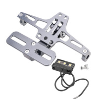 Support de plaque d'immatriculation de moto réglable compatible BWS en alliage d'aluminium modifié pour modèles électriques de grande cylindrée