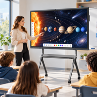 Tableau blanc interactif intelligent QDE 65'' 75'' 86'' 98'' 100'' 110'' pouces 4K pour l'école