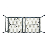 Table de bistrot d'extérieur de bonne qualité, table pliante en plastique gain de place pour l'extérieur, table rectangulaire portable pour pique-nique
