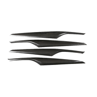 Pour BMW série 5 G30 G38 F90 M5 2018-2020 véritable Fiber de carbone porte de voiture panneau intérieur protecteur couverture bande lèvre garniture accessoires