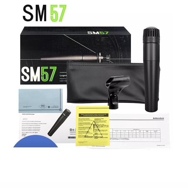 SM57 Dynamic Instrument Microphone Set for Drum Musicians Essential Musical Instrument Mic Accessory