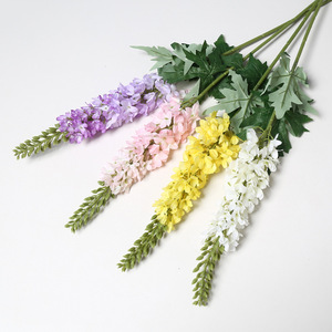 Lichao - Lirios Artificiales de Cola de Zorro, Flores de Seda en Colores Morado, Amarillo, Rosa, Azul, Verde, Rojo, Blanco, Champán y Morado Oscuro, para Decoración de Bodas y Hogar - Product Image 4