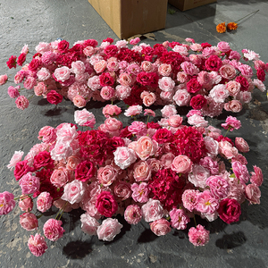 Elegant Pink Silk Handmade Modern <strong>Rose</strong> <strong>Flower</strong> Arch for Wedding and Party Decorations - Product Image 2
