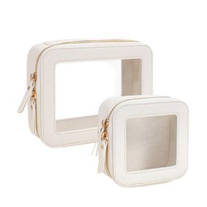 Gran oferta del fabricante, bolsa de maquillaje de PU resistente al agua, caja de almacenamiento de cosméticos de mano a la moda para artículos de tocador de viaje almacenados para - Product Image 5