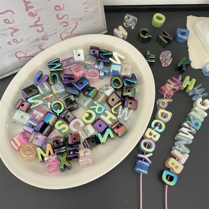 Bán buôn DIY trong suốt Acrylic hạt Mix của thư lỏng lẻo và <span class=keywords><strong>Fancy</strong></span> hạt đối với trang sức làm - Product Image 4