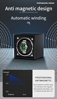 Schwarzer Single Automatic Watch Winder mit hoch glänzender Klavier farbe Luxus uhrbox für aufziehbare Herren uhr
