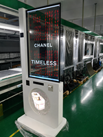 Écran tactile OLED transparent SDK de 55 pouces, affichage numérique publicitaire à double épissure pour les magasins de détail et les métros