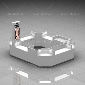 Kiosque de centre commercial pour magasin <span class=keywords><strong>vitrine</strong></span> de bijoux à lumière LED Armoire <span class=keywords><strong>Vitrine</strong></span> Kiosque de comptoir en verre pour centre commercial - Product Image 3