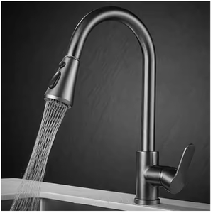 Stainless Steel Water Tap Modern Kitchen Taps Pull Out <strong>Sprayer</strong> Kitchen Mixer Sink <strong>Faucets</strong> - Product Image 2