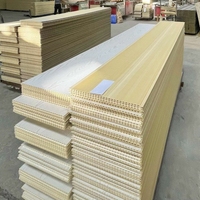 Paneles de Pared y Techo de Fibra de Madera Compuesta WPC, Impermeables y Resistentes al Fuego, Diseño Moderno para Decoración de Interiores