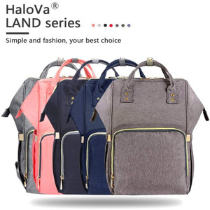 Zaino per pannolini per mamma, <span class=keywords><strong>borsa</strong></span> per pannolini impermeabile con ganci per passeggino zaino - Product Image 6