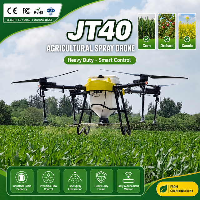 Joyance Long Endurance Agriculture Drone Integrated Crop Protection Rotary Atomizer Nozzle Grape Vineyard for Wide Area Coverage