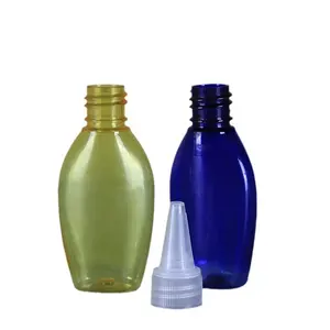30ml tip cap plastic bottle Cosmetic lotion dispenser bottle glue paint extruded pet bottle