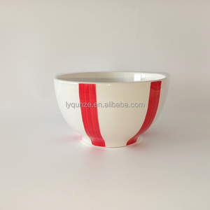 Bán buôn 16/20 cái Châu Âu Streak thiết kế Hand Painted Fine gốm đồ đá Bộ đồ ăn Bộ - Product Image 5