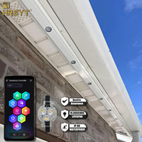 HRSYT, fabricant de premier plan, éclairage LED à pointe sur rail en aluminium DC12V 24V 48V IP68 UL CUL RGB RGBW, éclairage extérieur permanent pour Noël