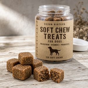 Soutien immunitaire pour chats et chiens, absorption rapide, vitamines et minéraux sûrs, soulagement des allergies, sans céréales, friandises à mâcher souples - Product Image 5