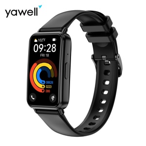 Yawell Smartwatch nhà sản xuất IP68 nước bằng chứng da phù hợp với ứng dụng AMOLED toàn màn hình cảm ứng Bluetooth gọi điện thoại P100 Vòng đeo tay thông minh đồng hồ - Product Image 2