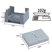 Accessoires de camping Polar Everest, réchaud à cassette pliable portable, petit barbecue extérieur, réchaud en acier inoxydable solide, pique-nique, randonnée