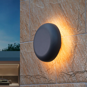 Lampade da Parete LED 6W IP65 Impermeabili Dimmerabili con Base in Alluminio, Elementi Geometrici Minimalisti, Luce Bianca Calda <span class=keywords><strong>per</strong></span> <span class=keywords><strong>Illuminazione</strong></span> Ambientale da Giardino - Product Image 3