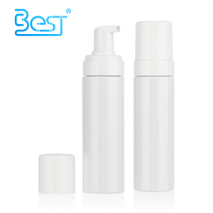 Dispensador de jabón de espuma de plástico, botella de 200ml, limpiador facial cosmético único, botella de bomba de plástico para embalaje - Product Image 1