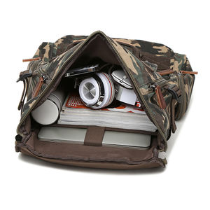 Mochila de Lona Personalizada al por Mayor con MOQ Bajo, Mochila Escolar para Estudiantes, Mochila de Viaje con Camuflaje para Exteriores - Product Image 5