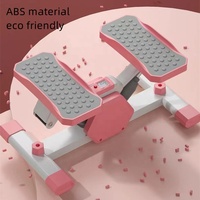 Máquina de step deportiva ligera y duradera con bandas de resistencia, mini escaladora para entrenamiento cardiovascular en casa.