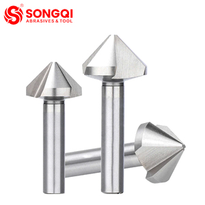 Songqi 3 sáo HSS <span class=keywords><strong>chamfer</strong></span> khoan bit cho gỗ & kim loại mịn countersinking & deburring công cụ - Product Image 1