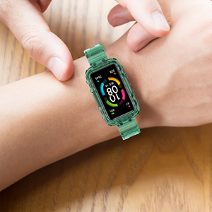 Bracelet et étui transparents tout en un adaptés à la bande <span class=keywords><strong>huawei</strong></span> 10/9/8/7/<span class=keywords><strong>6</strong></span>/6pro - Product Image 2