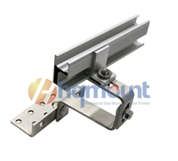 Rail en aluminium pour toit solaire, support de montage photovoltaïque pour l'installation de panneaux