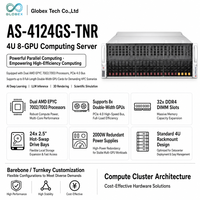 AS-4124GS-TNRT S Upermicro 4U AMD EPYC GPU Server 8 GPU PCIe Gen5 Server Komputasi AI Siap Pakai