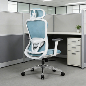 Chaise de direction en maille, chaise de bureau ergonomique en maille, chaise de bureau pivotante en métal et aluminium - Product Image 3