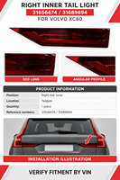 Gruppo Luci Posteriori Destro Interno di Alta Qualità OE 31656674 31689694 per Volvo XC60