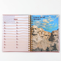 Fabricant de cahiers journal à spirale A4 A5 personnalisés 2023 God Bless America Daily Planner
