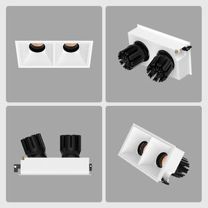 Xrzlux 15w नेतृत्व कोब डाउनलाइट आधुनिक समायोज्य वर्ग रिसेस्ड छत लाइट फ्लिकर मुक्त डबल हेड स्पॉट - Product Image 3