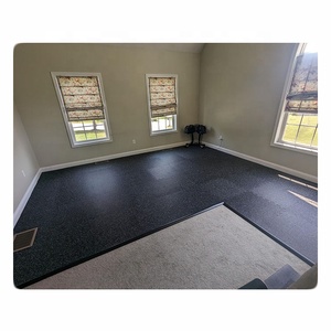 Factory High Density Gym1m*1m Mat Floor Indoor Rubber Floor for Fitness Anti-slip Epdm Gym Rubber Flooring <b>Tiles</b> <b>Plastic</b> - Product Image 5
