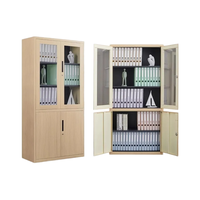 Classeur moderne réglable en acier et en verre, entrepôts scolaires, bureau à domicile, conception démontable de supermarchés, matériau métallique
